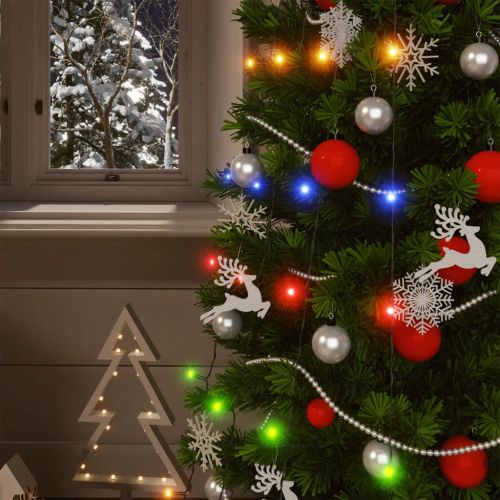 Соларни лампички 5 бр 5х200 LED многоцветни за закрито/открито