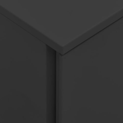 Мобилен офис шкаф, антрацит, 39x45x60 см, стомана