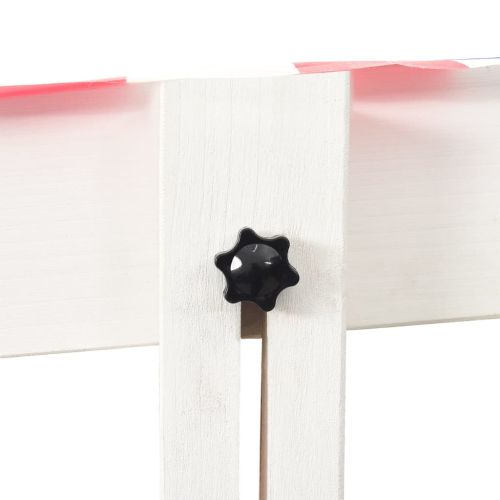 Пясъчник с регулируем покрив, чам, бяло и червено, UV50