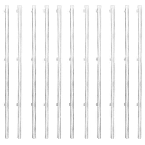 Оградна мрежа с колове и клинове поцинкована стомана 25x1,5 м