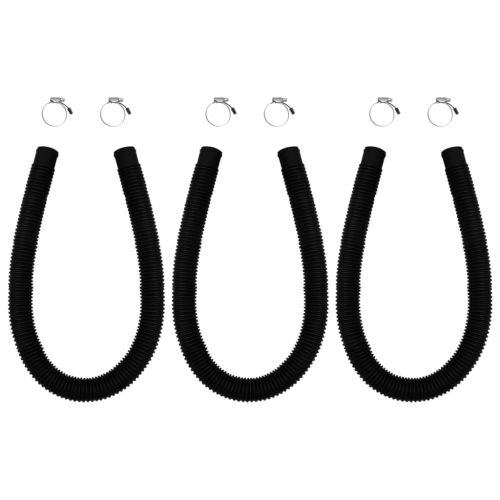 Извити соларни панели за отопление на басейн, 3 бр, 72,5x46 см