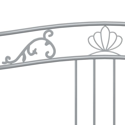 Рамка за легло, разтегателен диван, сива, метал, 90x200 см