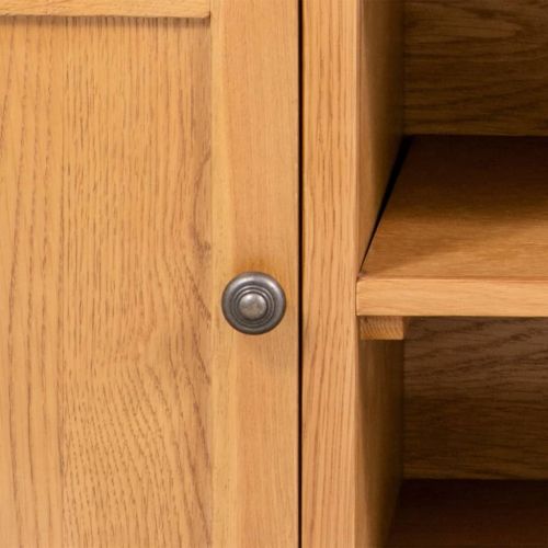 ТВ шкаф, 110x35x44 см, дъбов масив