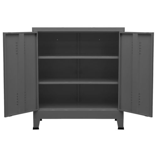 Индустриален скрин за съхранение антрацит 90x40x100 cм стомана