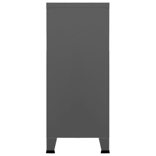 Индустриален скрин за съхранение антрацит 90x40x100 cм стомана