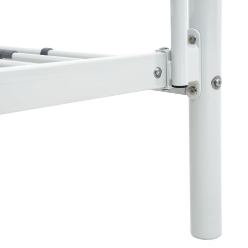 Рамка за двуетажно легло, бяла, метал, 140x200 см/90x200 см