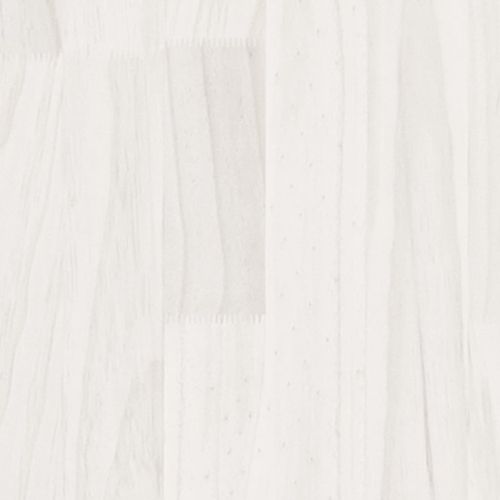 Нощни шкафчета, 2 бр, бели, 60x36x64 см, бор масив