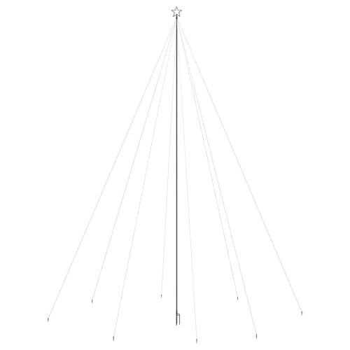 Светеща коледна елха за закрито и открито 1300 LED цветна 8 м