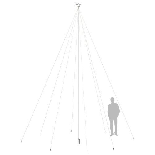 Светеща коледна елха за закрито и открито 1300 LED цветна 8 м