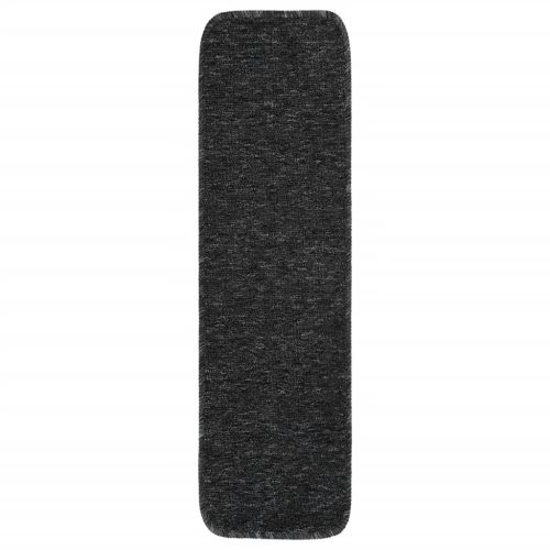 Противоплъзгащи стелки за стълби, 15 бр, 75x20 см, антрацит