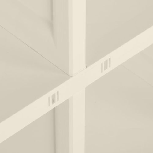Пластмасов шкаф, 79x43x85,5 см, дървен дизайн, ванилов лед