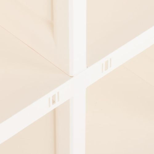 Пластмасов шкаф, 79x43x85,5 см, дървен дизайн, ангорско бяло