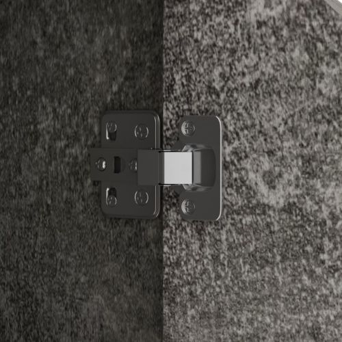 Сайдборд, бетонно сив, 60x30x72 см, инженерно дърво