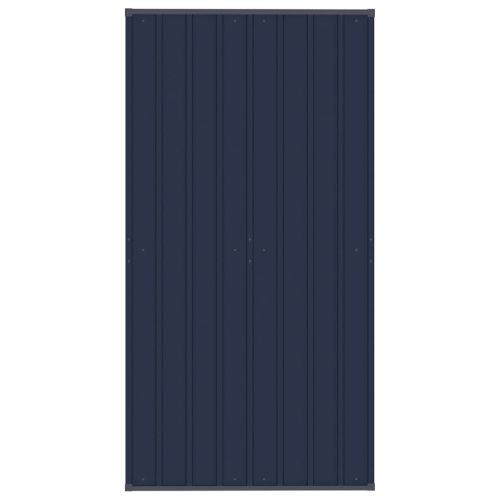 Дворна клетка за кучета с покрив, стомана, 1,84 м²