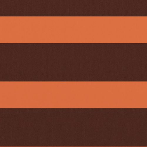 Балконски параван, оранжево и кафяво, 120x400 см, оксфорд плат