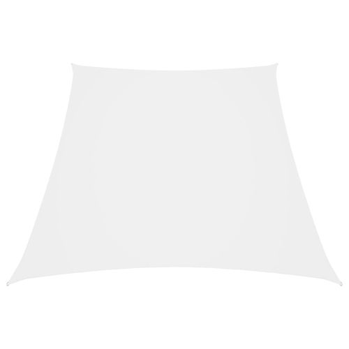Платно-сенник, Оксфорд текстил, трапец, 3/5x4 м, бяло