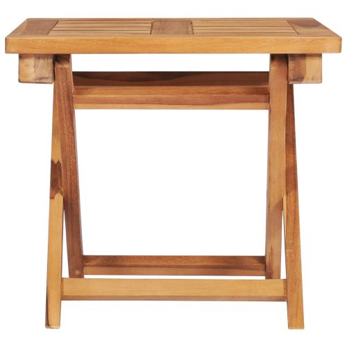 Шезлонг с масички, 2 бр, тиково дърво масив