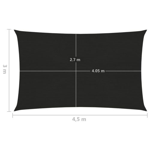 Платно-сенник, 160 г/м², черно, 3x4,5 м, HDPE