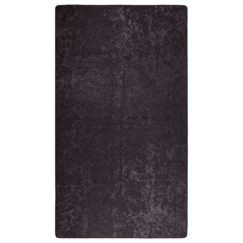 Килим, миещ се, 190x300 см, антрацит, противоплъзгащ