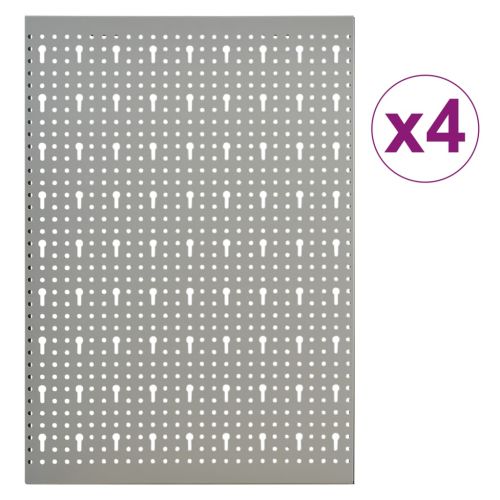 Стенни панели за инструменти, 4 бр, 40x58 см, стомана