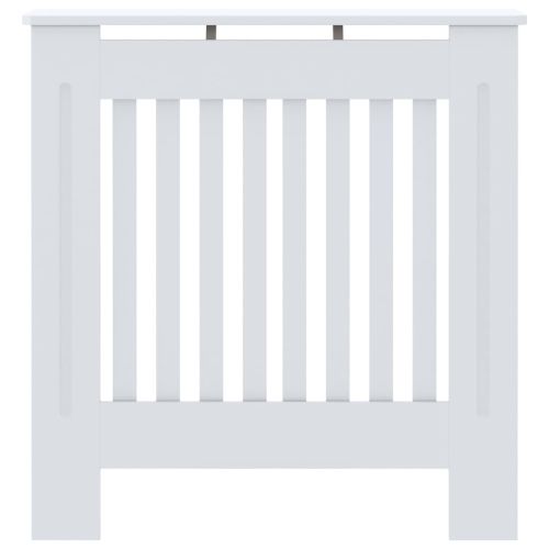 МДФ параван за радиатор, бял, 78 см