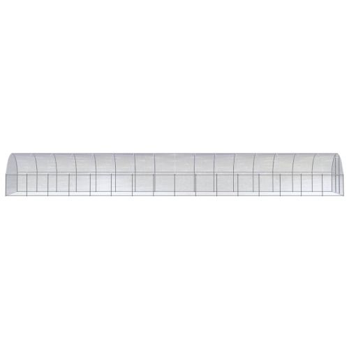 Птичарник на открито, 3x16x2 м, поцинкована стомана