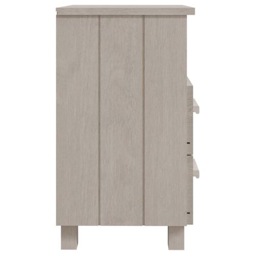 Нощни шкафчета HAMAR, 2 бр, бели, 40x35x62 см, бор масив