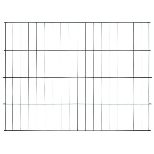 Комплект градински огради 115x79 см зелен
