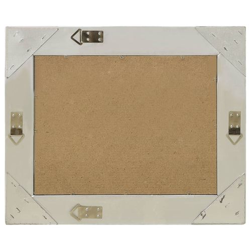 Стенно огледало, бароков стил, 60x40 см, сребристо