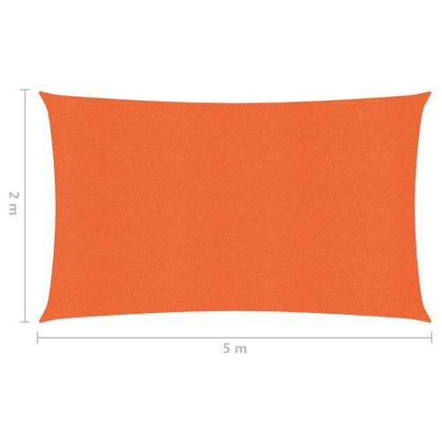 Платно-сенник, 160 г/м², оранжево, 2x5 м, HDPE