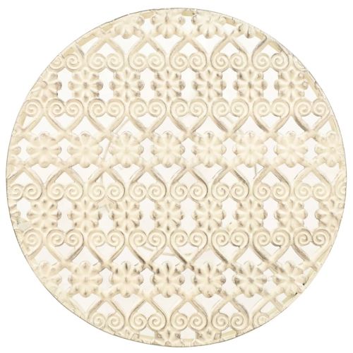 Цветарник, 3 части, винтидж стил, метал, антично бял