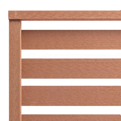 Ограден панел, WPC, 180x180 см, кафяв