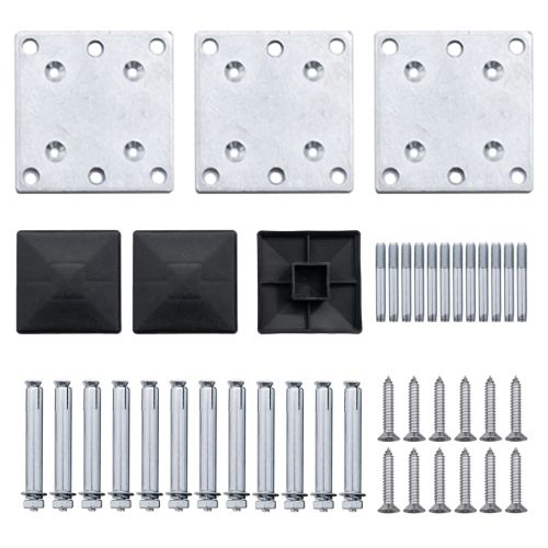 Комплект оградни панели, WPC, 353x146 см, кафяв