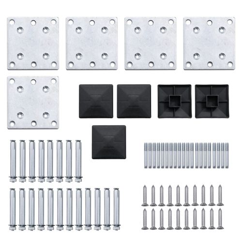 Комплект оградни панели, WPC, 699x146 см, кафяв