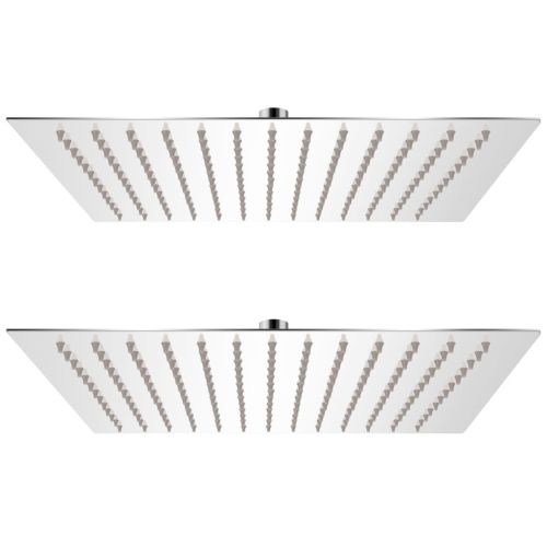 Душ пита от неръждаема стомана, 2 бр, 30x30 cм