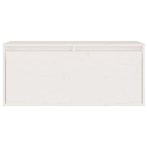 ТВ Шкафове, 6 бр, бели, бор масив