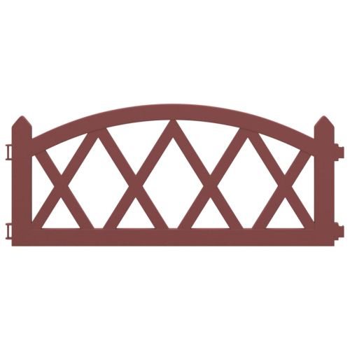 Кантове за тревни площи, 17 бр, червени, 10 м, PP