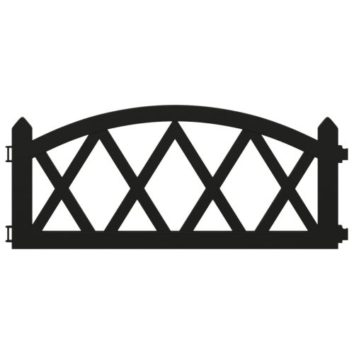 Кантове за тревни площи, 17 бр, черни, 10 м, PP