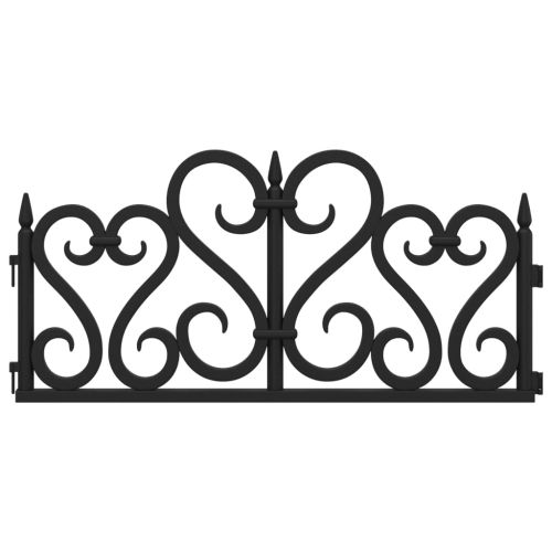 Кантове за тревни площи, 17 бр, черни, 10 м, PP