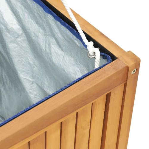 Градинска кутия, 175x50x55 см, тиково дърво масив