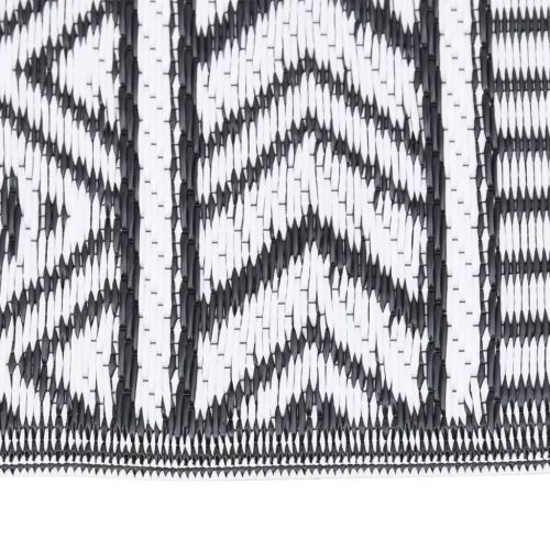 Килим за открито, ARAKIL черен, 120x180 см, PP