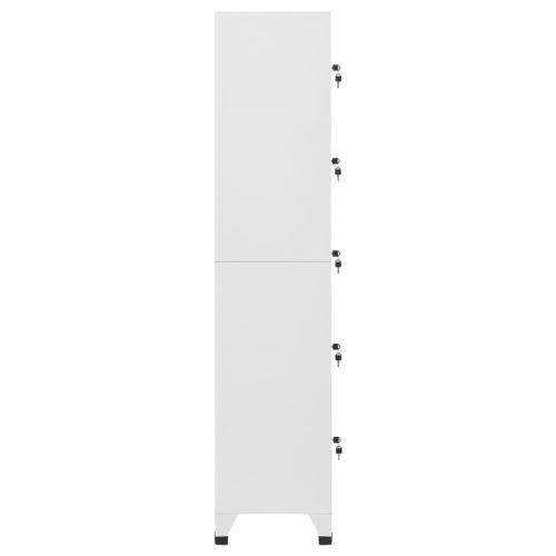 Заключващ се шкаф, светлосив, 38x40x180 см, стомана