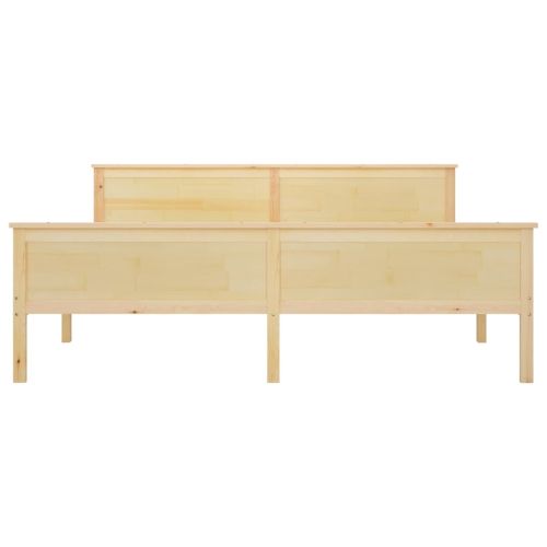 Рамка за легло, борово дърво масив, 180x200 см