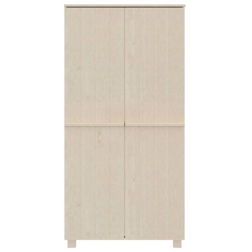 Гардероб HAMAR, меденокафяв, 89x50x180 см, борово дърво масив