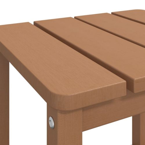 Градинска маса Adirondack, кафява, 38x38x46 см, HDPE