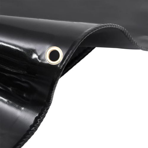 Брезент, 650 г/м², 5x6 м, черен