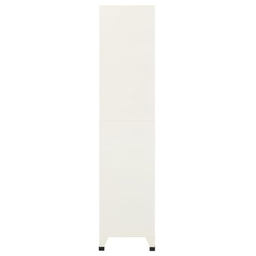 Заключващ се шкаф, сиво и синьо, 90x40x180 см, стомана