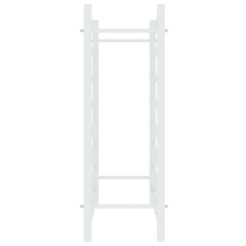 Стойка за вино за 48 бутилки, бяла, метал