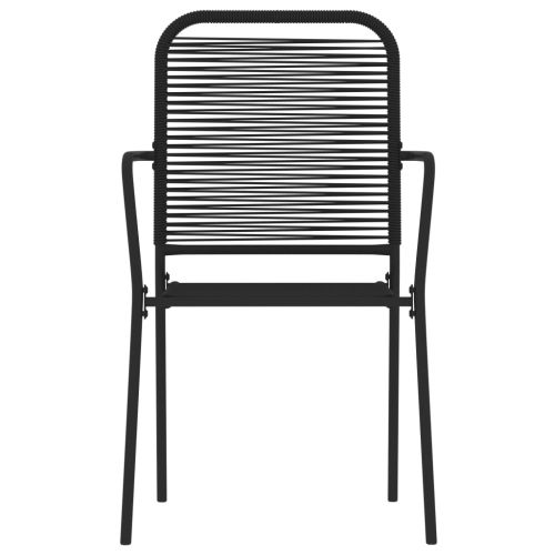 Градински трапезен комплект, 5 части, черен