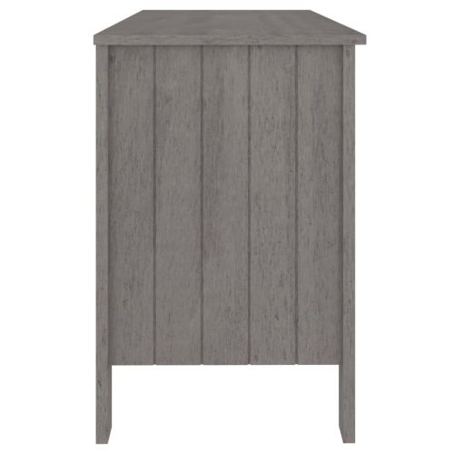 Бюро HAMAR, светлосиво, 113x50x75 см, борово дърво масив